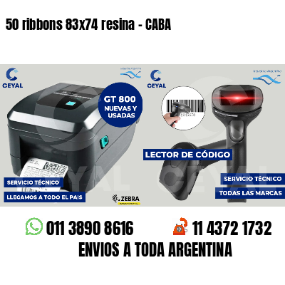 50 ribbons 83x74 resina - CABA