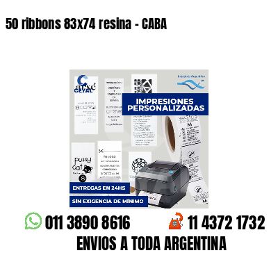 50 ribbons 83x74 resina - CABA