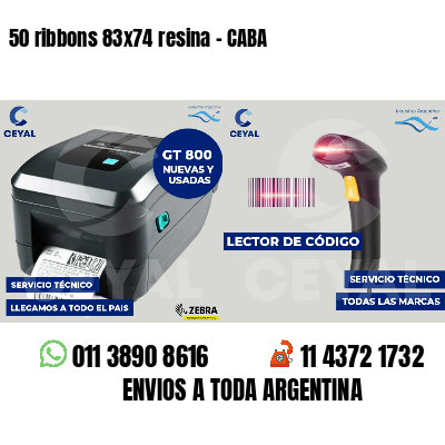 50 ribbons 83x74 resina - CABA