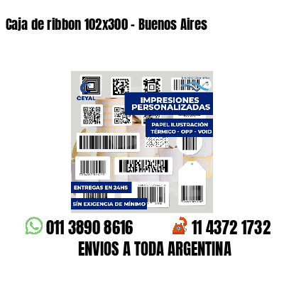 Caja de ribbon 102x300 - Buenos Aires
