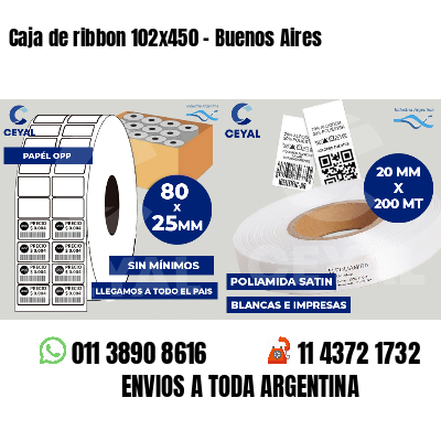Caja de ribbon 102x450 - Buenos Aires