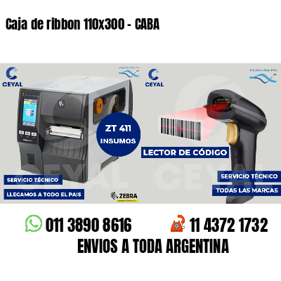 Caja de ribbon 110x300 - CABA