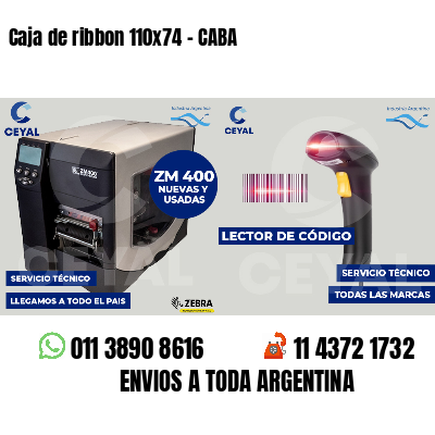 Caja de ribbon 110x74 - CABA