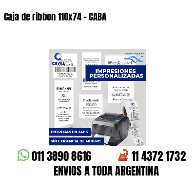 Caja de ribbon 110x74 - CABA