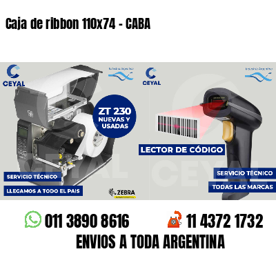 Caja de ribbon 110x74 - CABA
