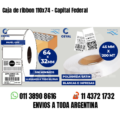 Caja de ribbon 110x74 - Capital Federal