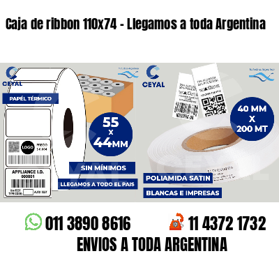 Caja de ribbon 110x74 - Llegamos a toda Argentina