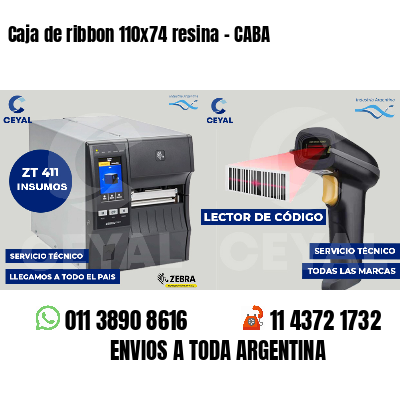 Caja de ribbon 110x74 resina - CABA