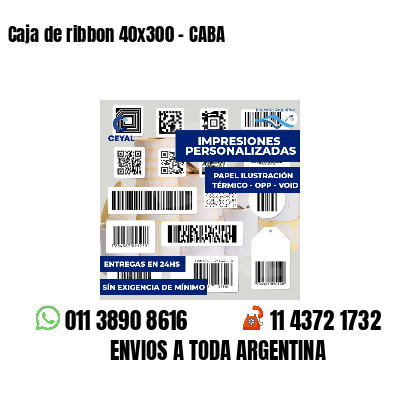 Caja de ribbon 40x300 - CABA