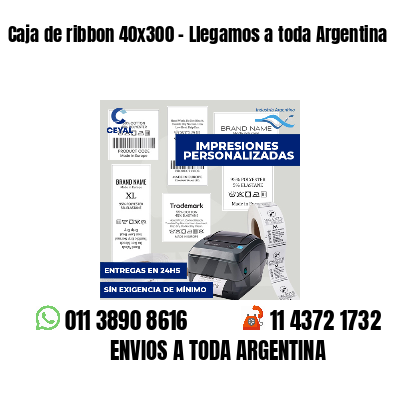 Caja de ribbon 40x300 - Llegamos a toda Argentina