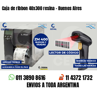 Caja de ribbon 40x300 resina - Buenos Aires