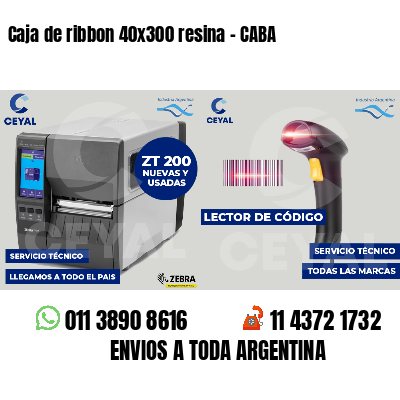 Caja de ribbon 40x300 resina - CABA