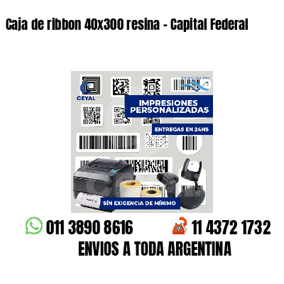 Caja de ribbon 40x300 resina - Capital Federal
