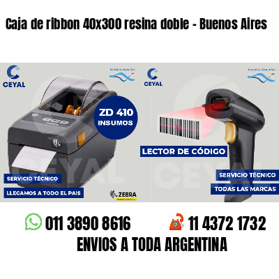 Caja de ribbon 40x300 resina doble - Buenos Aires