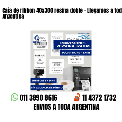 Caja de ribbon 40x300 resina doble - Llegamos a toda Argentina