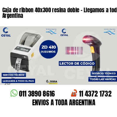 Caja de ribbon 40x300 resina doble - Llegamos a toda Argentina
