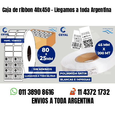 Caja de ribbon 40x450 - Llegamos a toda Argentina