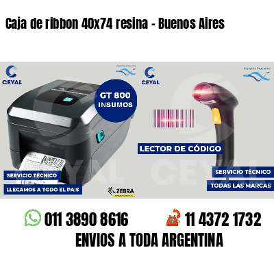 Caja de ribbon 40x74 resina - Buenos Aires
