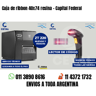 Caja de ribbon 40x74 resina - Capital Federal