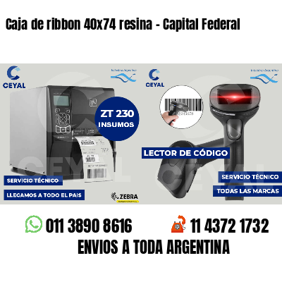 Caja de ribbon 40x74 resina - Capital Federal