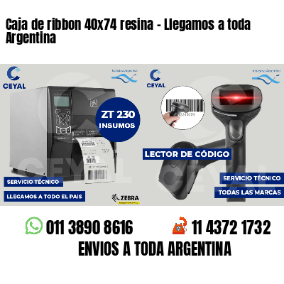 Caja de ribbon 40x74 resina - Llegamos a toda Argentina