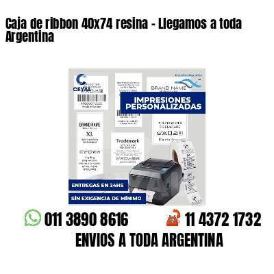 Caja de ribbon 40x74 resina - Llegamos a toda Argentina