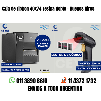 Caja de ribbon 40x74 resina doble - Buenos Aires