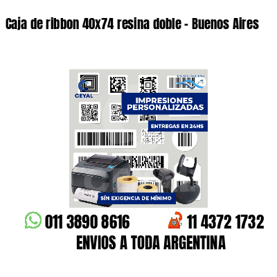Caja de ribbon 40x74 resina doble - Buenos Aires