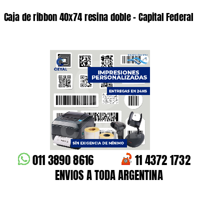 Caja de ribbon 40x74 resina doble - Capital Federal