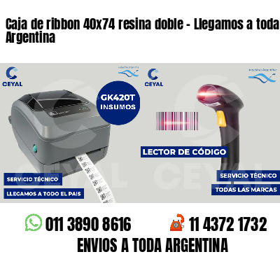 Caja de ribbon 40x74 resina doble - Llegamos a toda Argentina