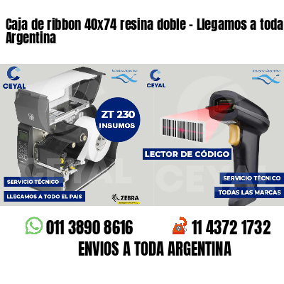 Caja de ribbon 40x74 resina doble - Llegamos a toda Argentina