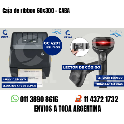 Caja de ribbon 60x300 - CABA