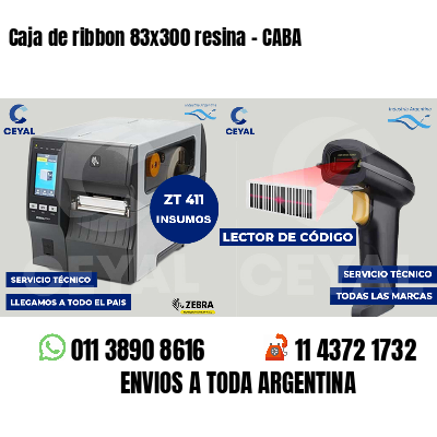 Caja de ribbon 83x300 resina - CABA