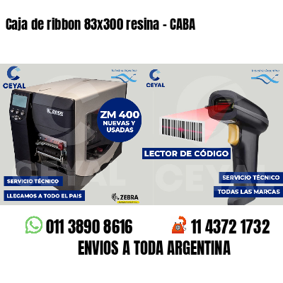 Caja de ribbon 83x300 resina - CABA