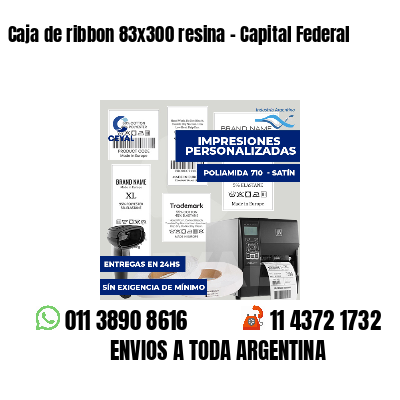 Caja de ribbon 83x300 resina - Capital Federal