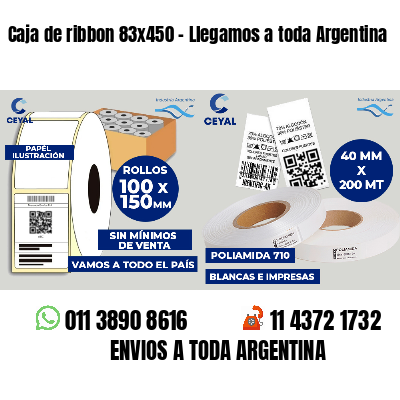 Caja de ribbon 83x450 - Llegamos a toda Argentina