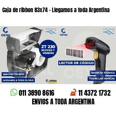 Caja de ribbon 83x74 - Llegamos a toda Argentina