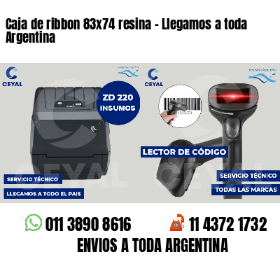 Caja de ribbon 83x74 resina - Llegamos a toda Argentina