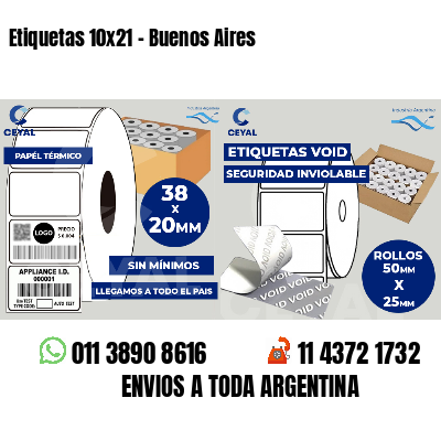 Etiquetas 10x21 - Buenos Aires