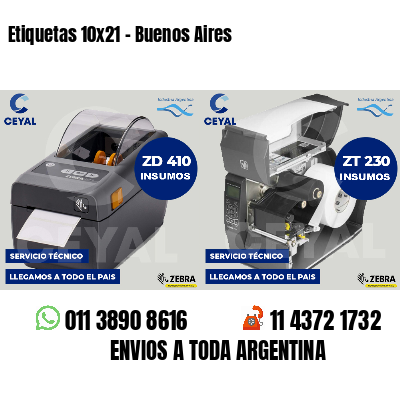 Etiquetas 10x21 - Buenos Aires