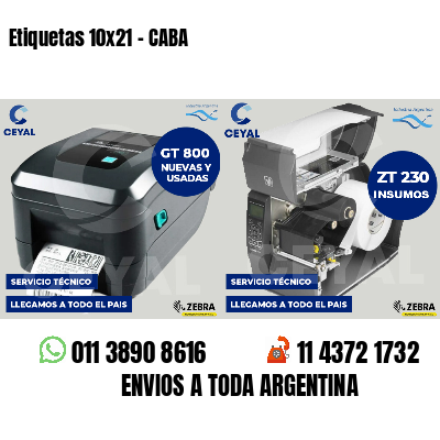 Etiquetas 10x21 - CABA