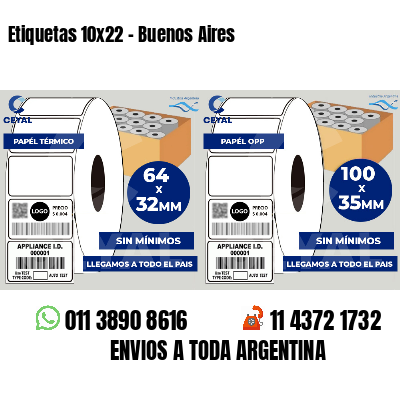 Etiquetas 10x22 - Buenos Aires