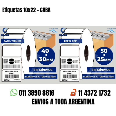 Etiquetas 10x22 - CABA