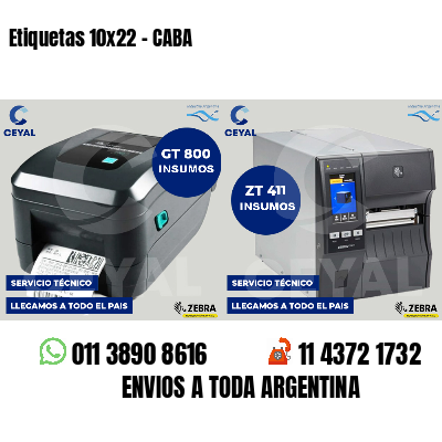 Etiquetas 10x22 - CABA