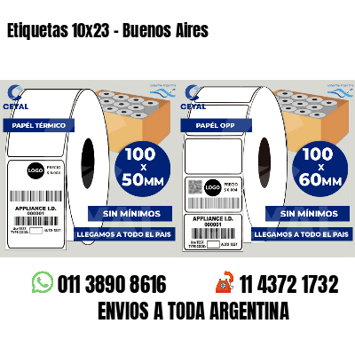 Etiquetas 10x23 - Buenos Aires