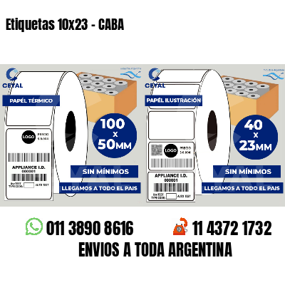 Etiquetas 10x23 - CABA