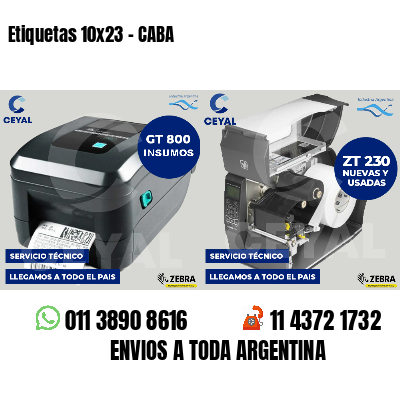 Etiquetas 10x23 - CABA