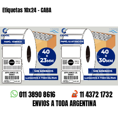 Etiquetas 10x24 - CABA