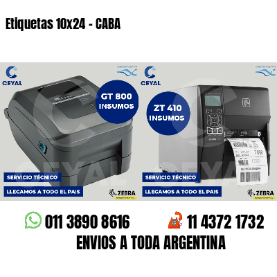 Etiquetas 10x24 - CABA