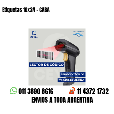 Etiquetas 10x24 - CABA